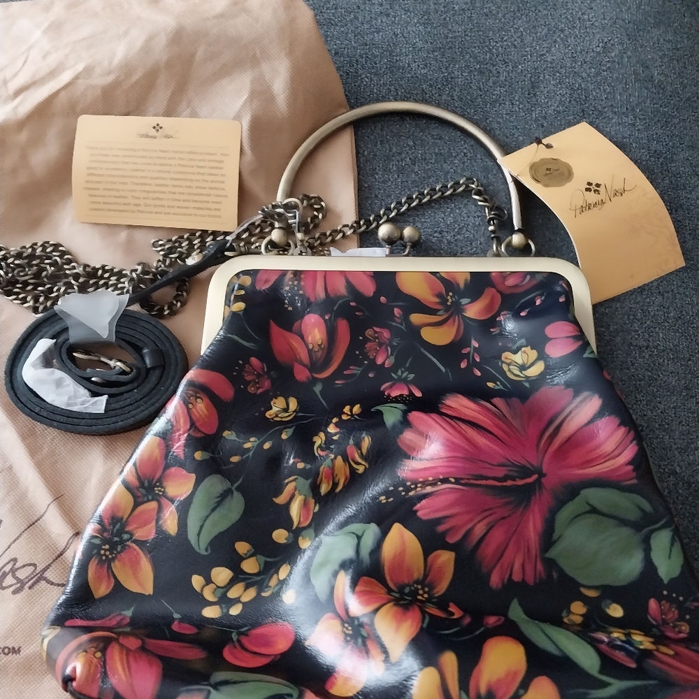Patricia Nash NWT  Crossbody Kisslock Tropical Escape  Collection - Picture 5 of 11